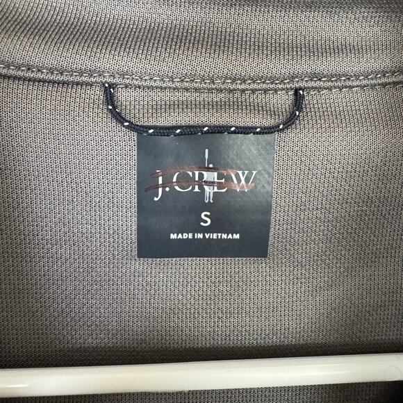 J.Crew Performance Pique 1/4 Zip Sweater Mens S Black Pullover Coolmax Stretch - Picture 3 of 6